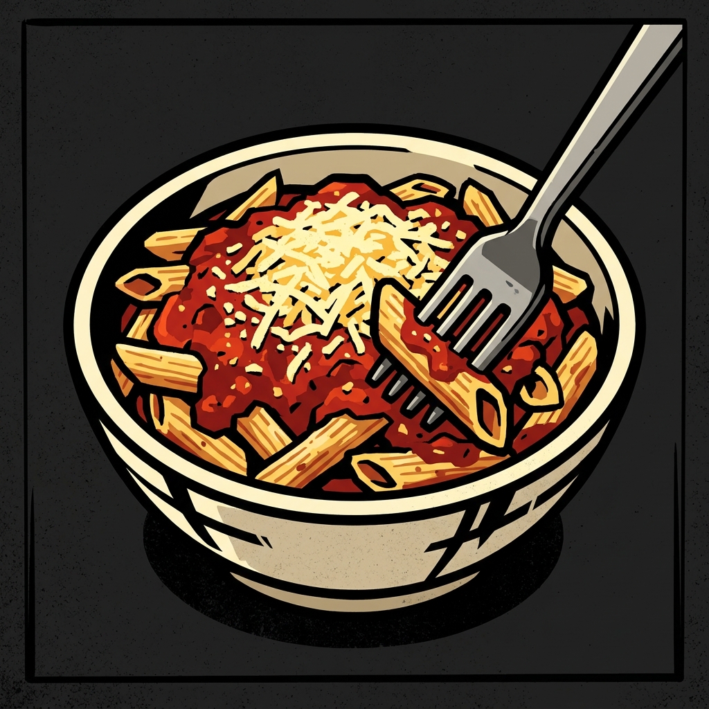 Simple Pasta (Tomato + Cheese)